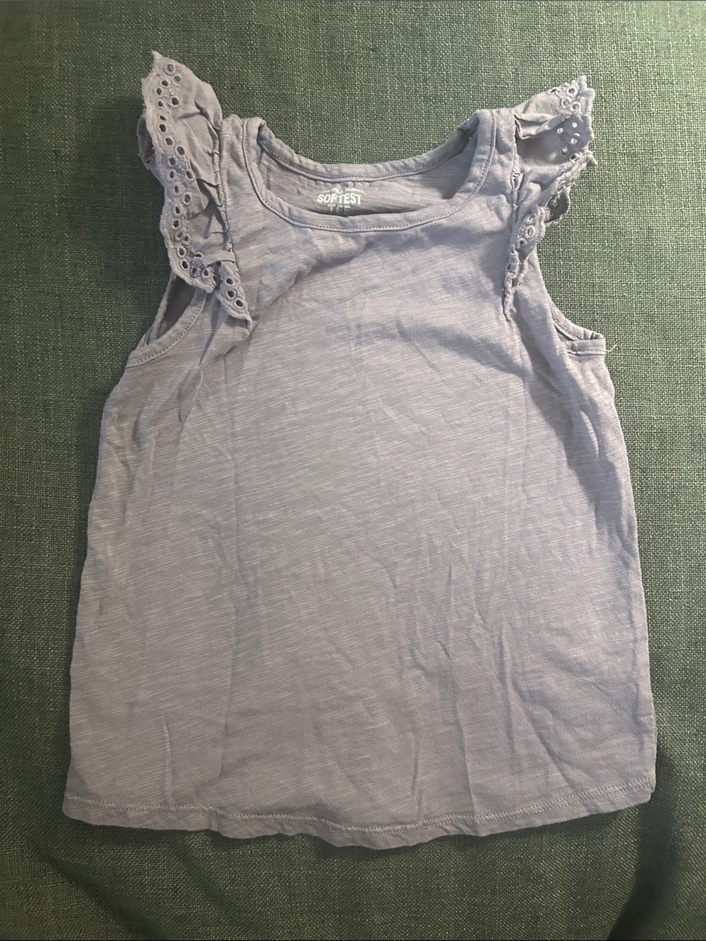 jumping beans Lavender Eyelet Ruffle Tank Top